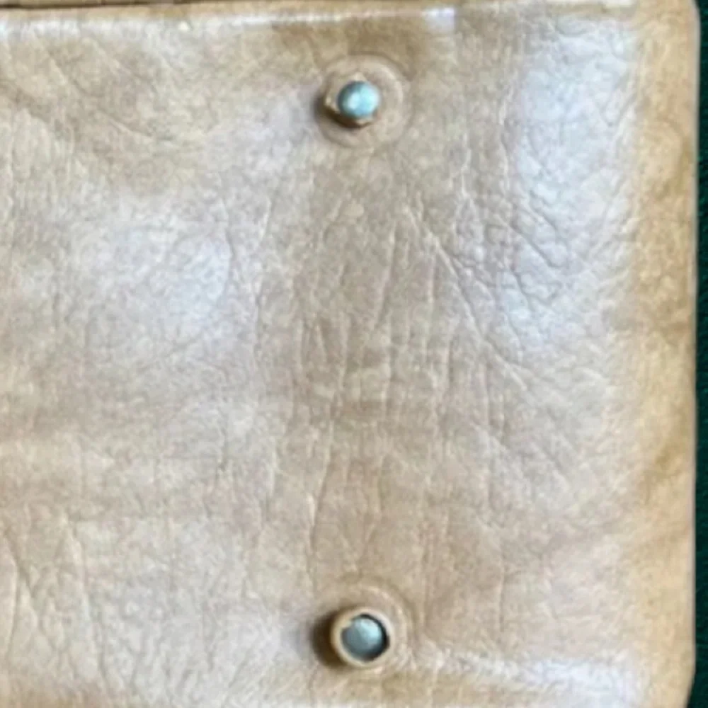 Vintage Sears Carry On Travel Tote Weekender Bag - Camel Tan- Mid Size- Unisex - Picture 8 of 8
